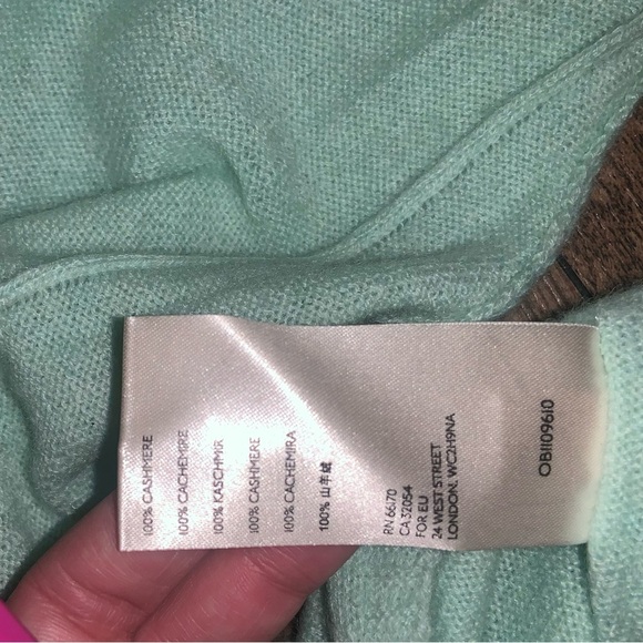 FREE PEOPLE fall  SOLITAIRE CASHMERE V NECK PULLOVER boho green soft sweater - Picture 5 of 5